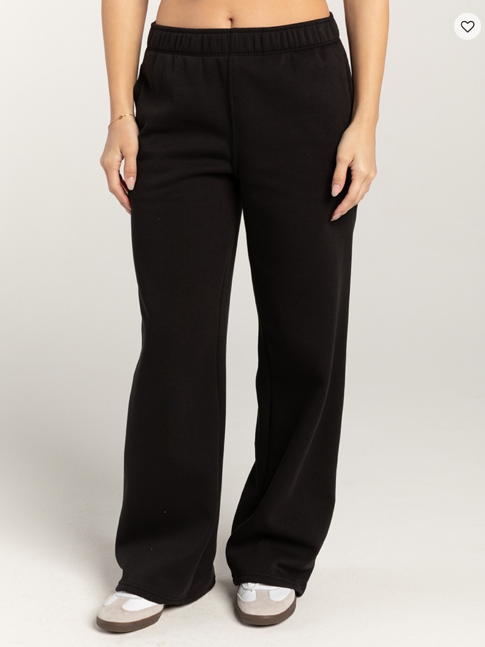 Tilly's Black Wide Leg Sweatpants Sz Small